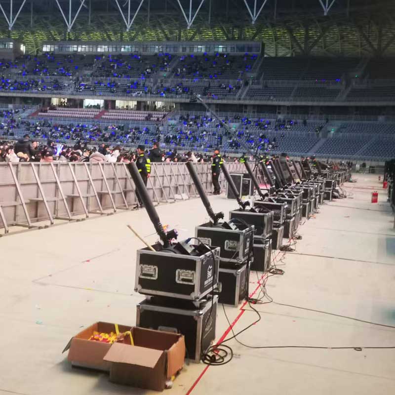 مدفع سماء كونفيتي بقوة 100 واط لتأثير مسرحي مثالي مع تحكم كهربائي