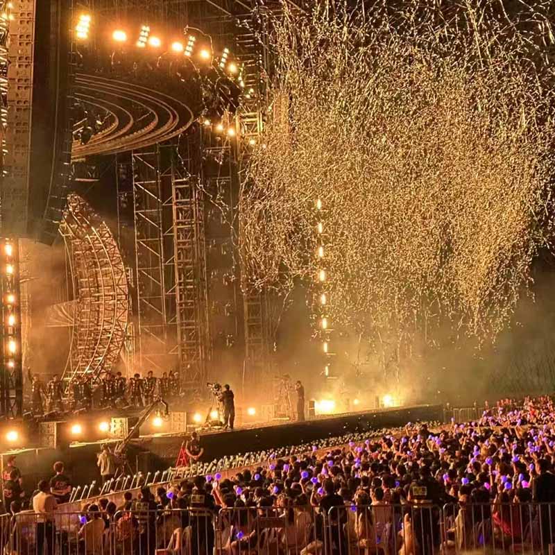 مدفع سماء كونفيتي بقوة 100 واط لتأثير مسرحي مثالي مع تحكم كهربائي