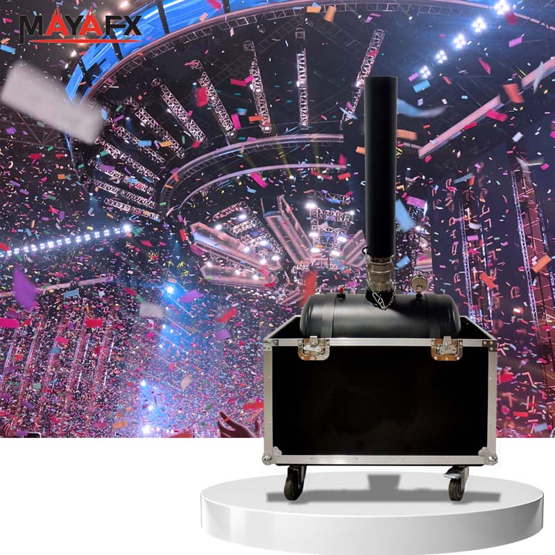 مدفع قاذف القصاصات الكبير يُنتج قصاصات ورقية عالية الارتفاع للاحتفالات والفعاليات