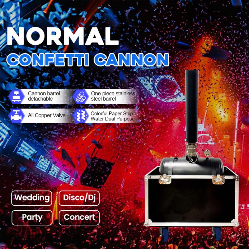 مدفع قاذف القصاصات الكبير يُنتج قصاصات ورقية عالية الارتفاع للاحتفالات والفعاليات