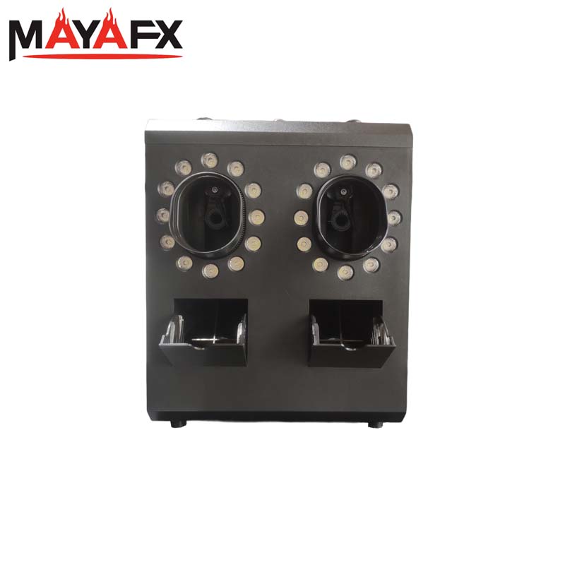 آلة نفخ الفقاعات الدخانية ثنائية الصمام للاستخدام الداخلي والخارجي لحفلات أعياد الميلاد وحفلات الزفاف