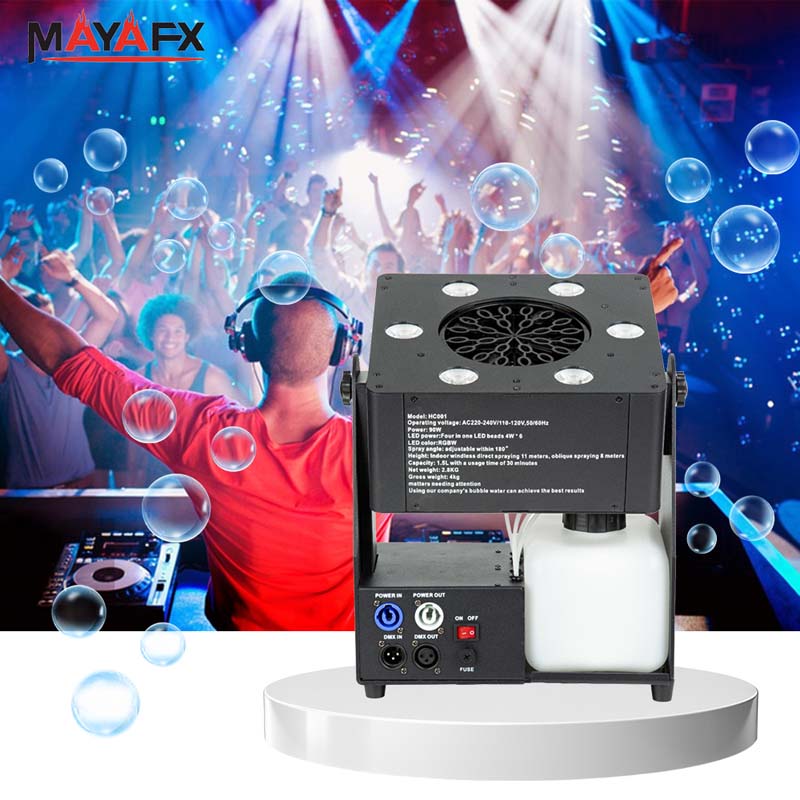 آلة نفخ الفقاعات المزدوجة للحفلات الموسيقية والفعاليات السينمائية