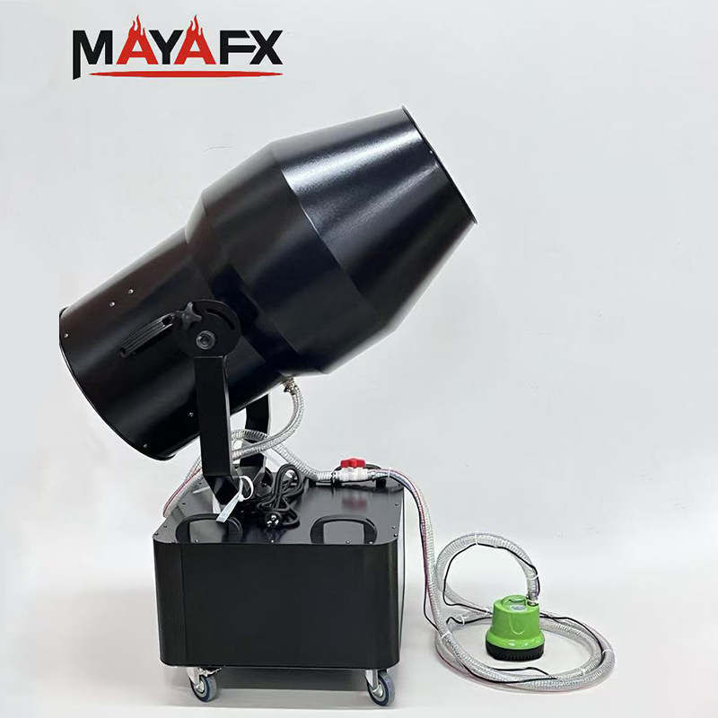 آلة مدفع رغوة نفاثة بقوة 3000 واط ورأس متحرك بزاوية 90 درجة لحفلات حمام السباحة