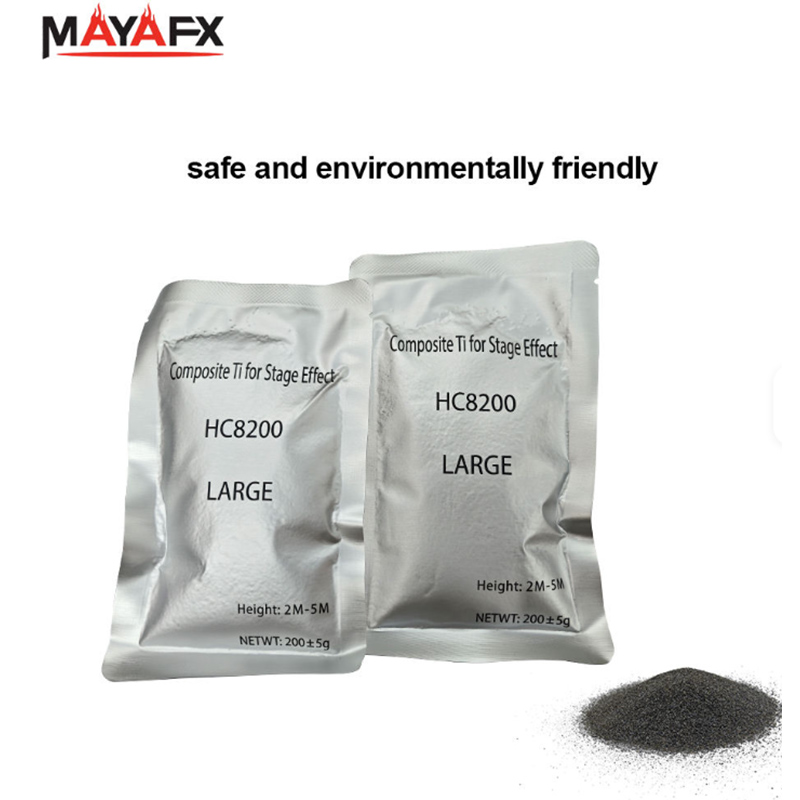 مسحوق التيتانيوم MAYAFX 200 جرام لآلة الشرر، مسحوق التيتانيوم Stages Effects لآلة الشرر البارد