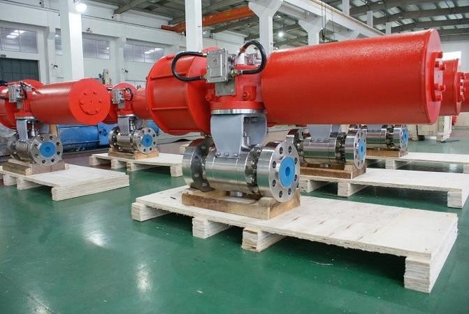 Клапани Ball Trunnion аз пӯлоди қалбакӣ