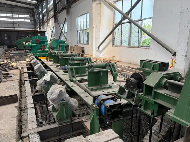 Seamless steel pipe production equipment installation