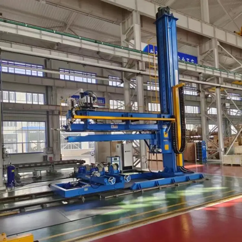 Lift Longitudinal Seam Welder Linear Welding Pipe Machine