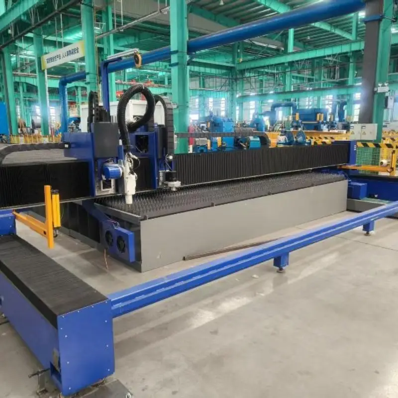 Gantry Type Laser Cutting Machinewith Roller Rails Base