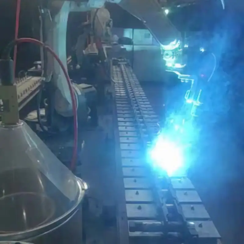 Drag chain welding