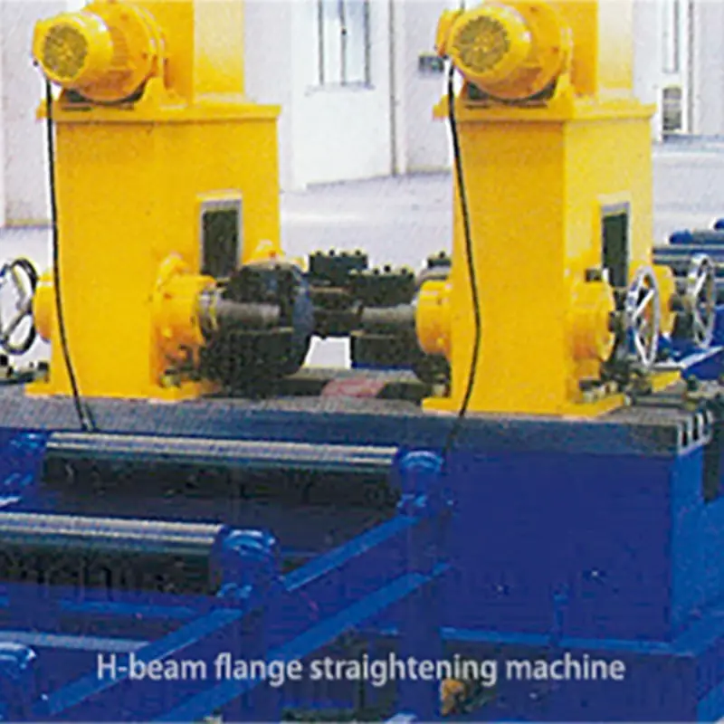 H-beam flange straightening machine