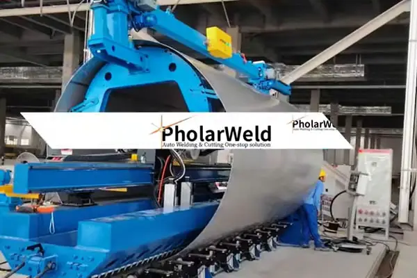 Cylinder closed seam welding machine, tank pressure vessel pipe  longitudinal welder