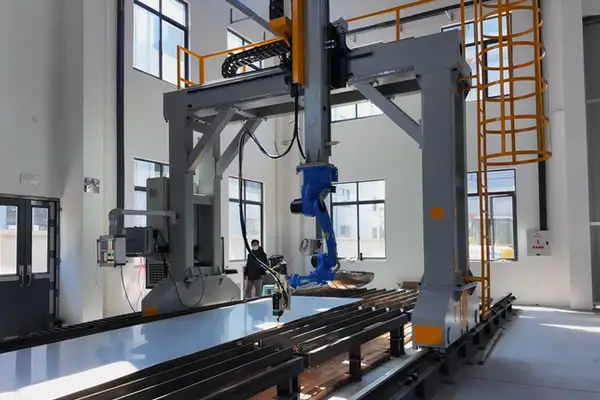 Robotic laser and plasma cutting machine, automatic cutter pipe vessel plate tube