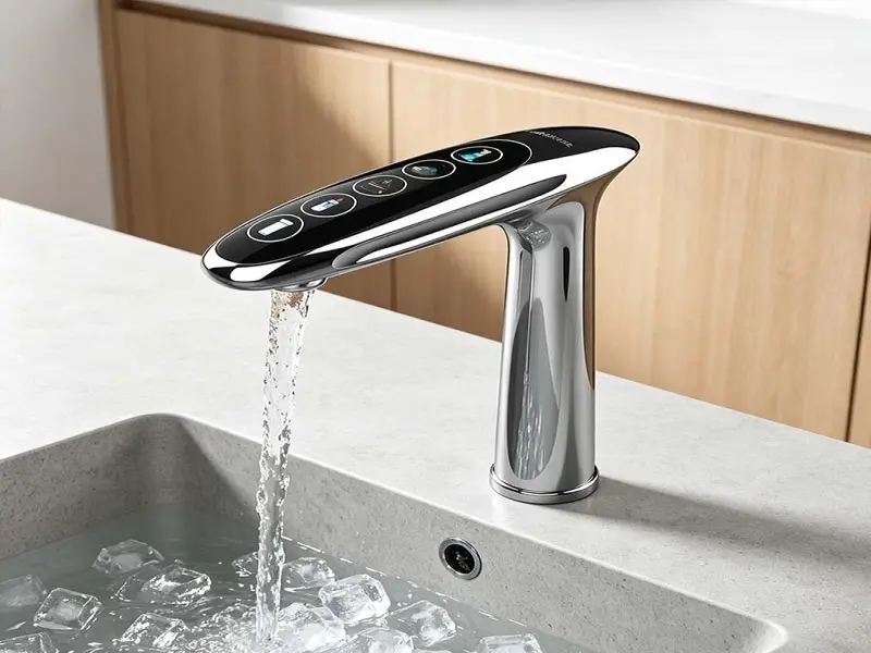 boiling water and sparkling water tap