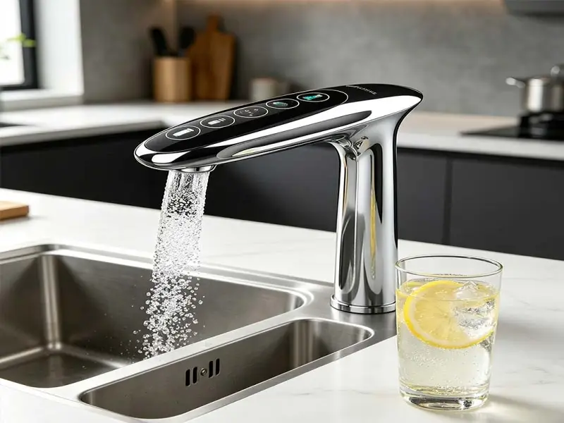 sparkling water tap system for home