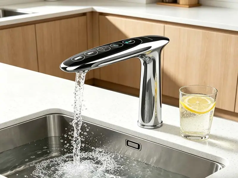 hot cold sparkling water tap