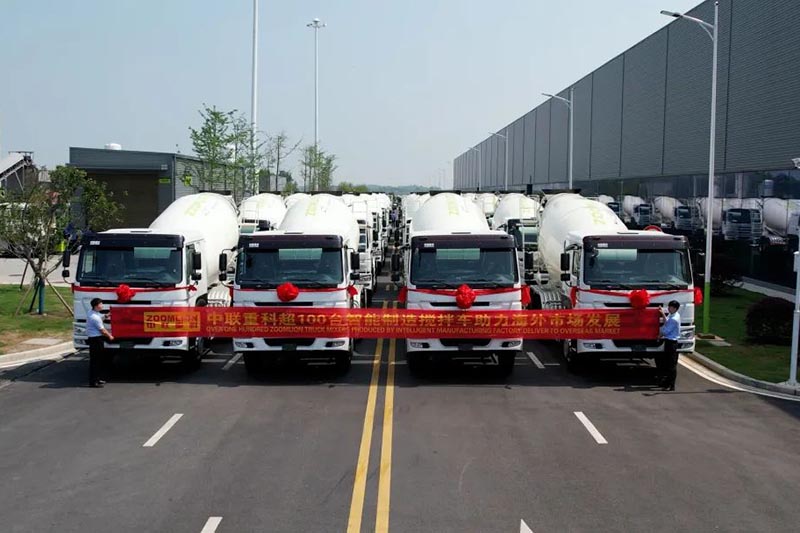 One hundred units of intelligent manufacturing mixer are exported to Vietnam, and Zoomlion products continue to sell well overseas