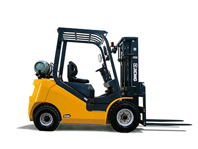 XCMG صغير يدوي 1.8 طن رافعة شوكية تعمل بالغاز والغاز الطبيعي المسال