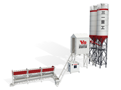 75m3 / H Pabrik Batching Aspal Mesin Beton Pabrik Batching HZS60F HZS90V8