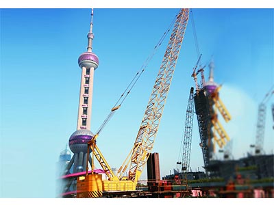 450 Ton Mobile Hydraulic. Crawler Crane QUY450