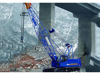 China-Spitzenmarke XCMG 55 Tonnen vergitterter Boom-Raupen-Kran QUY55