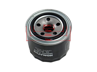 Filtro de óleo do motor hidráulico de peças de empilhadeira 1283/4D94E, peça no.YM129150-35152