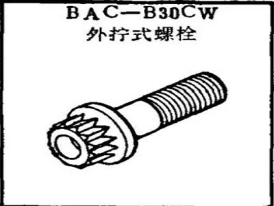 BAC-B30CW Boeing external screw