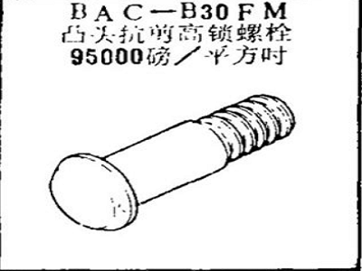 BAC-B30FM Boeing Boss Shear High Lock Bolts