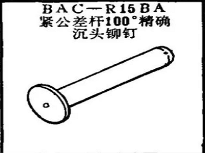 BAC-R15BA Boeing Tight Tolerance Rod 100 Degree Precision Countersunk Rivets