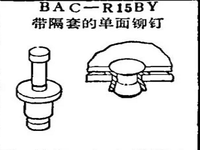 BAC-R15BY Boeing satu sisi paku keling dengan spacer