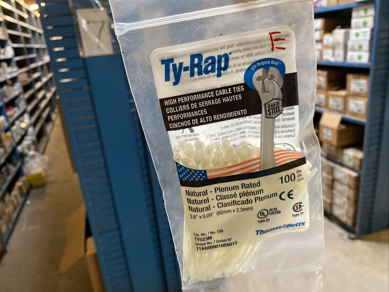 ABB TY523M Cable Tie, Part # TY523M=2L