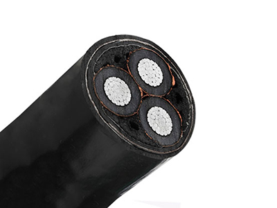 Cable XLPE PVC tipo B de tres núcleos