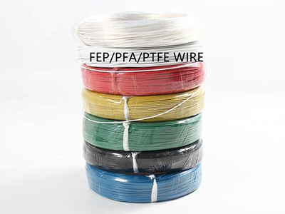 ສາຍໄຟຄວາມຮ້ອນສູງ PTFE PFA FEP Insulation Cable Resistant Electronic Tinned Tin Silver Plated Copper Multi Core Line