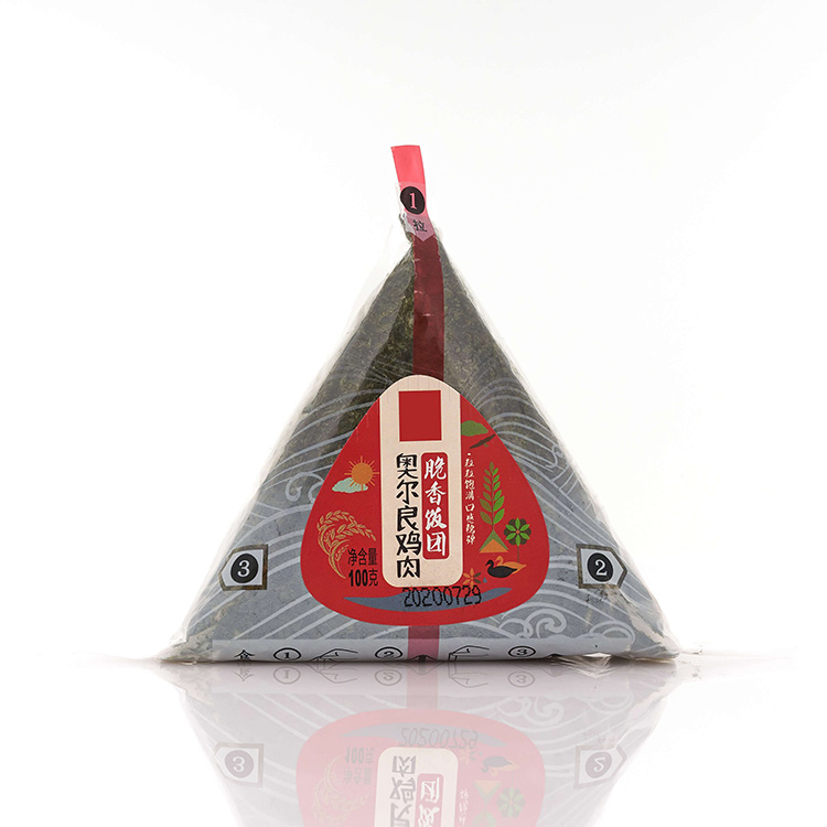 Wholesale sushi onigiri seaweed Japanese cuisine triangle rice ball onigiri Orleans Chicken Crispy Onigiri