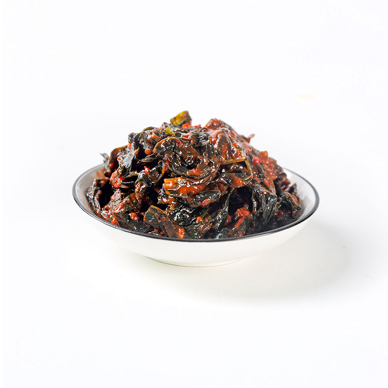 Chinese Supplier Real Wasabi Kimchi Flavor Pickled Wasabi Leaves Sour-Sweet Flavor Picked Wasabi Leaves