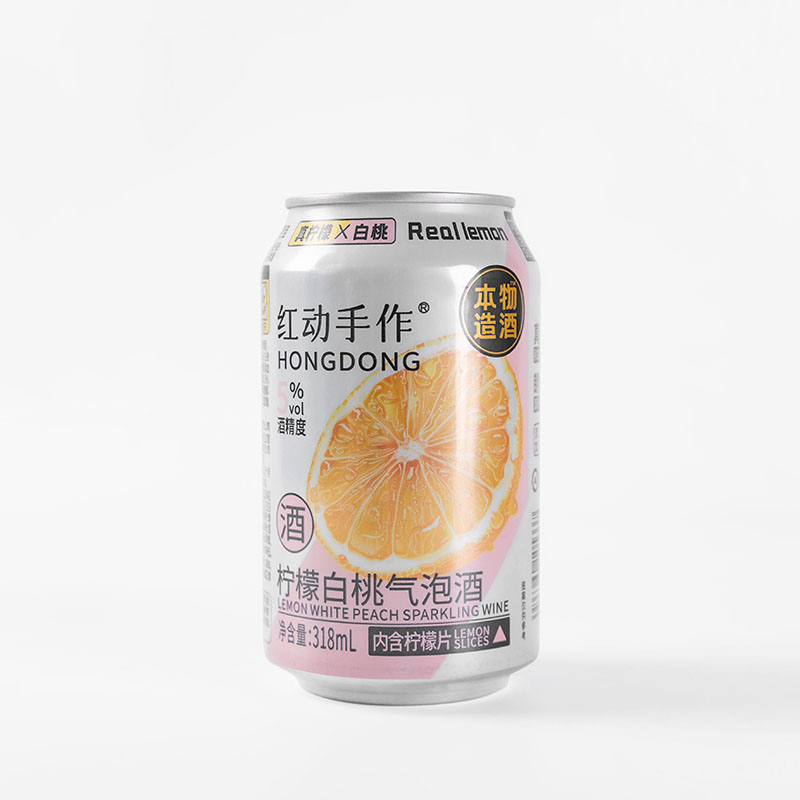 Chinese Factory Lemon White Peach Sparkling Wine