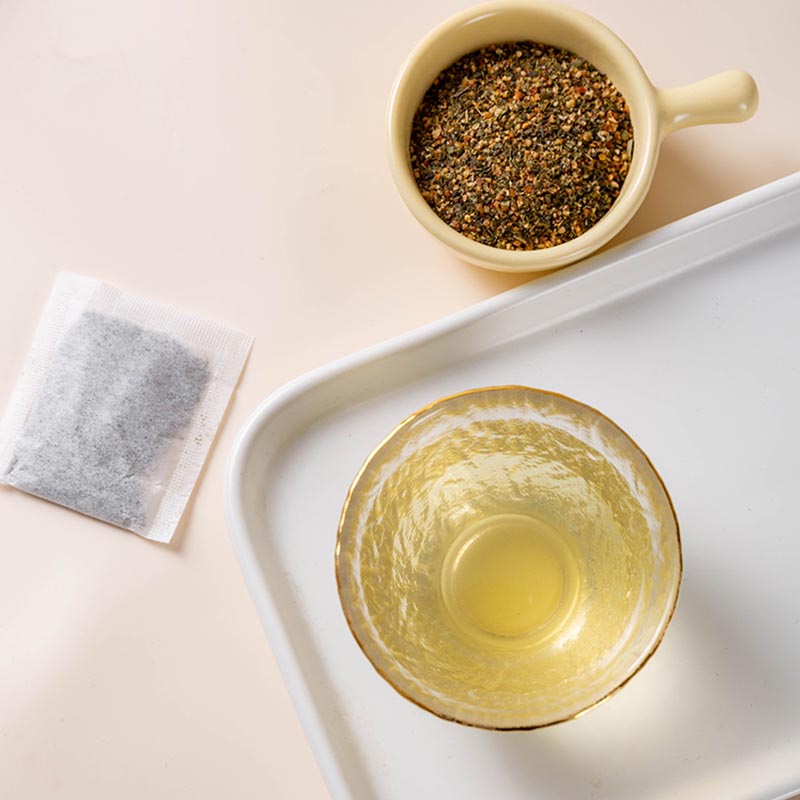 China Good Price Genmaicha Tea Bag Three-sided Sealed Package Roasted Rice Tea