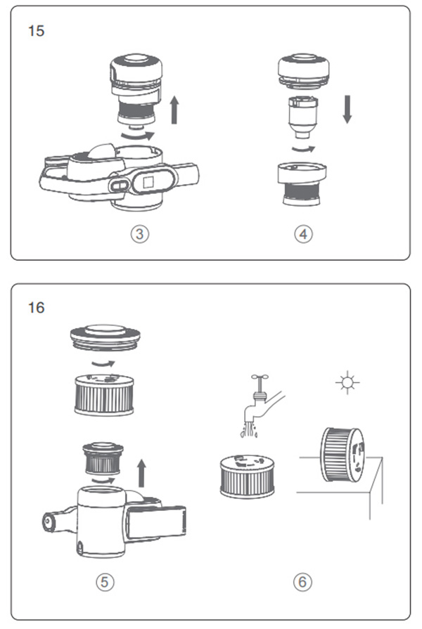 H10 Flex - Limpeza e substitución de pezas