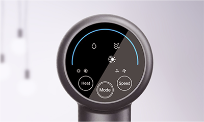 LED Screen,Mode, wind temperature,wind speed are displayed on one screen
