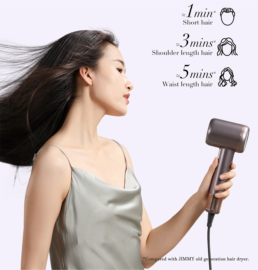 Faster hair drying experience Strong air flow Dry hair in a short time