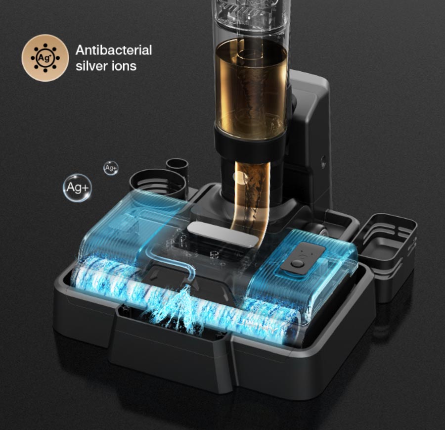 Built-in silver ions for 99.9% long-term sterilization