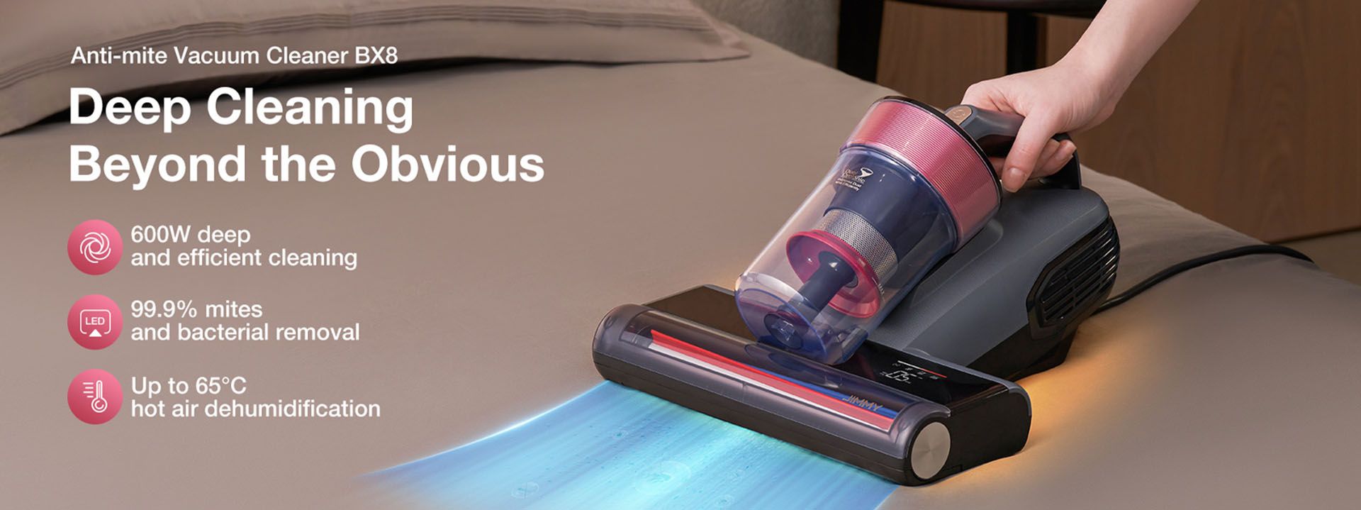 JIMMY BX8 Anti-mite UV Vacuum, China JIMMY BX8 Anti-mite UV Vacuum