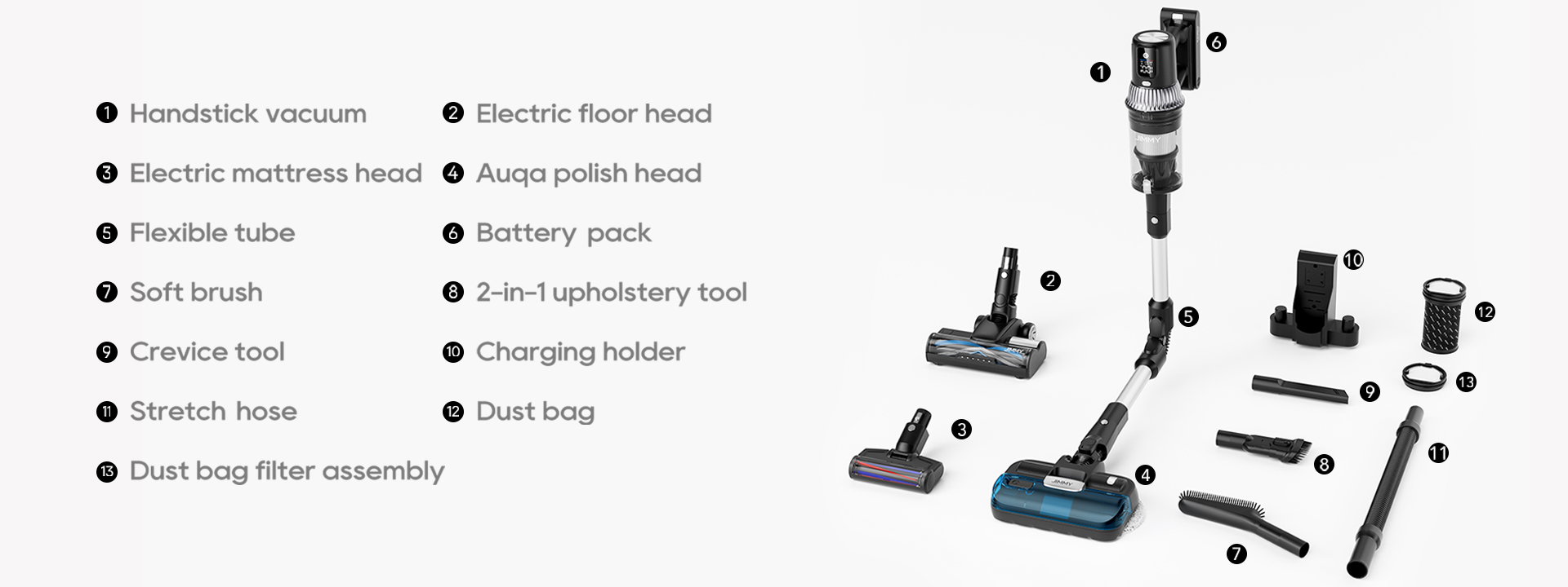 JIMMY JV10 Pro Aqua Cordless Stick Vacuum