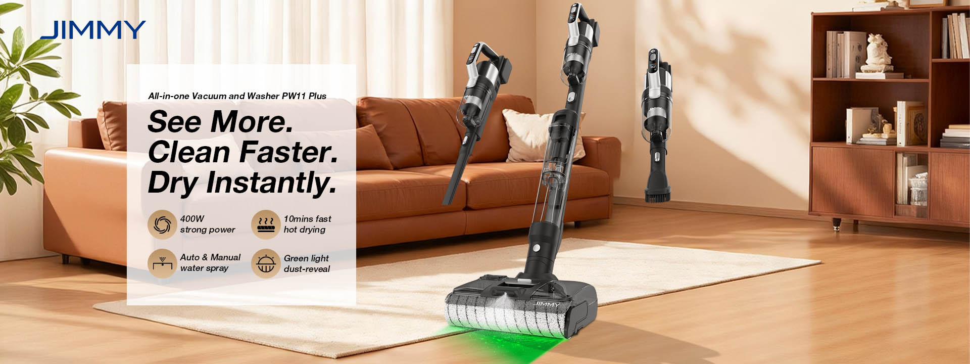JIMMY PW11 Plus Cordless 3-In-1 Vacuum&Washer, China JIMMY PW11
