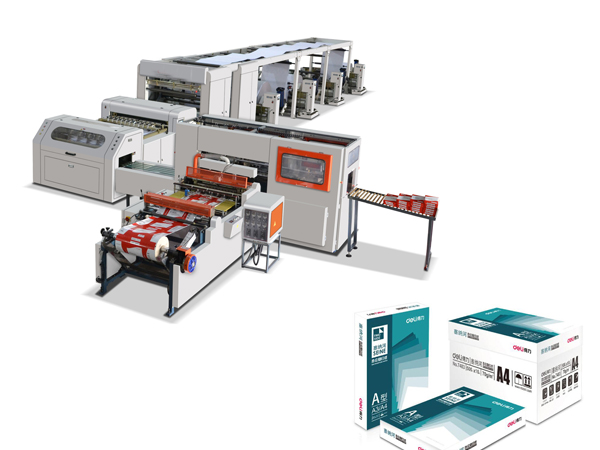 SCA4 Rolls ciyar da atomatik A4 Kwafin Takarda Reams Production Line