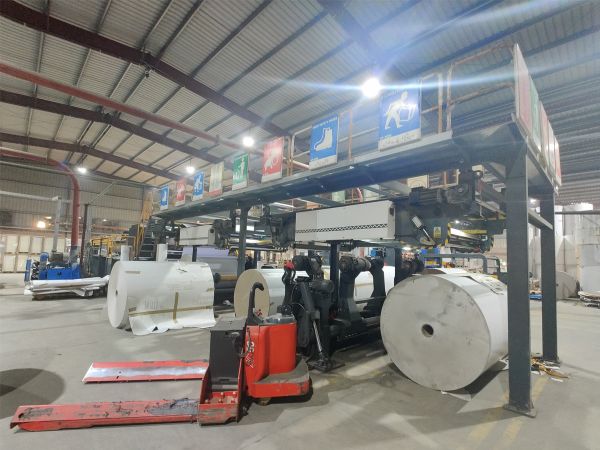 Paper Steper Machine Synchronous Fly Double Knife Cardboard Paper Roll To Format Size ...