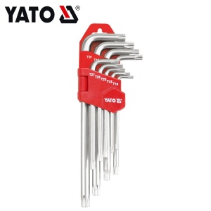 9PCS T10 - T50 CR-V 고품질 TORX 키 중간 길이 YATO YT-0511