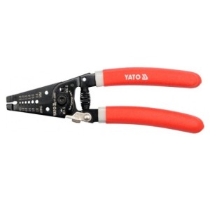 YATO 핸드 툴 와이어 스트리퍼 와이어 스트리핑 플라이어 0.6-2.6MM 185MM YT-2290