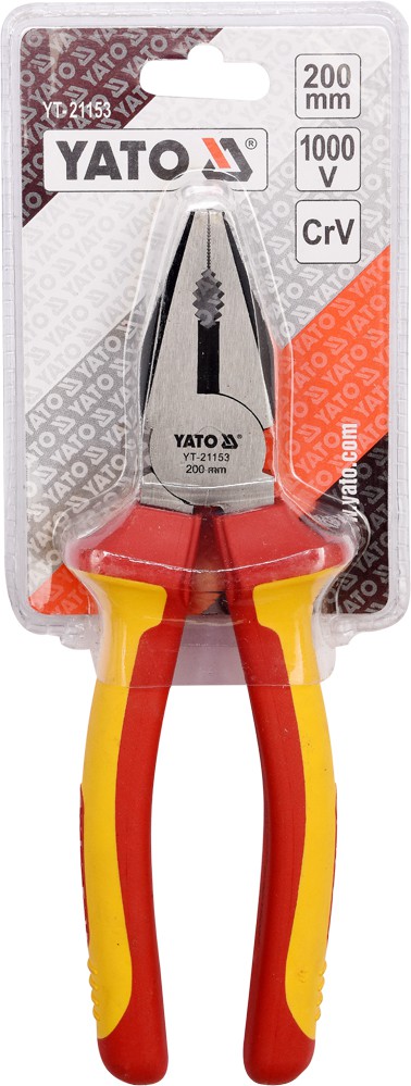 thumbnail image 2 of Yato Heavy Duty Combination Pliers – 160, 180, 200 Mm – CRV55 Professional – YT-1940-2 Series 2 of 4