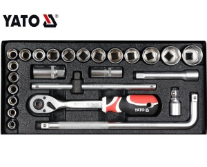 HYLSYSARJA TYÖKALUSETTI 25 OSAA 1/2 YT-12671 YATO 
