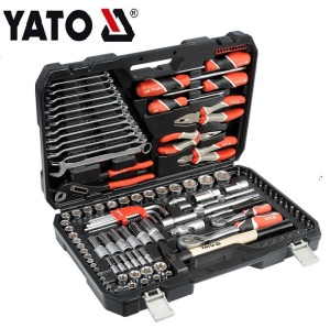 YATO YT-38901 수공구 소켓 렌치 도구 세트 엔지니어 자동 유지 보수 종합 세트 소켓 세트 1/4